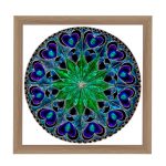 Wien  Mandala Bilderrahmen Eiche